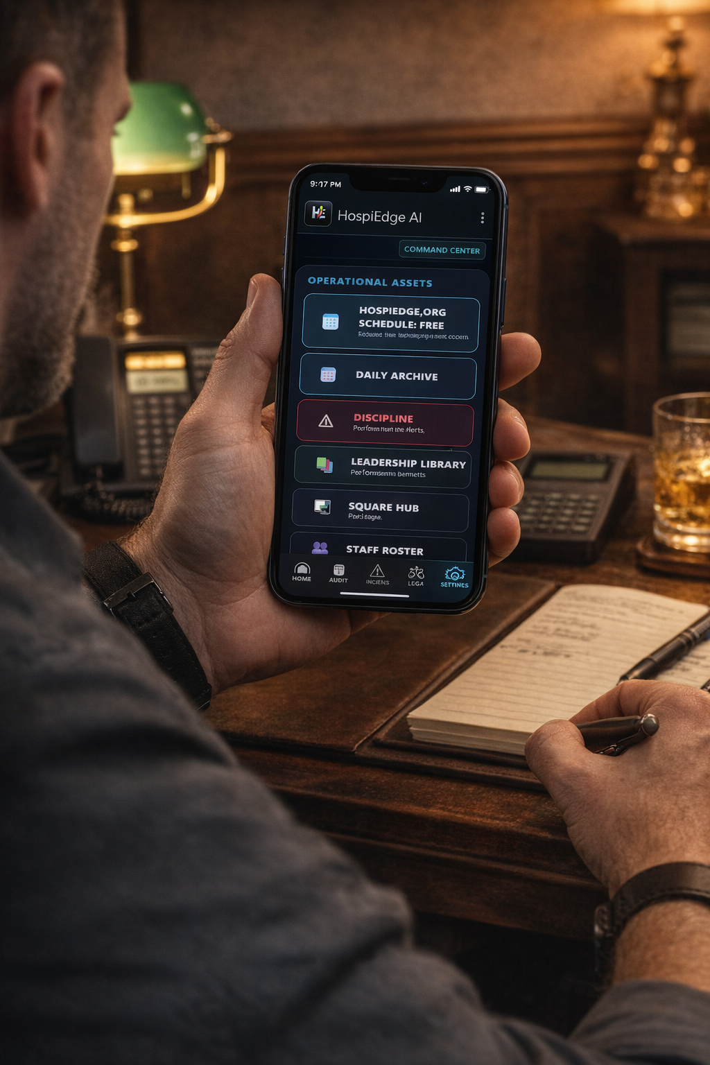 Manager using AI coaching inside the Operations OS