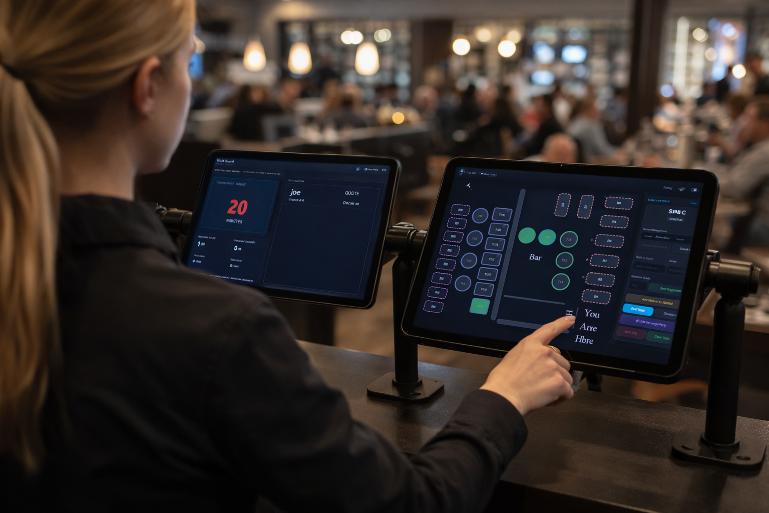 Manager running smart section assignments in Hospi Edge Table
